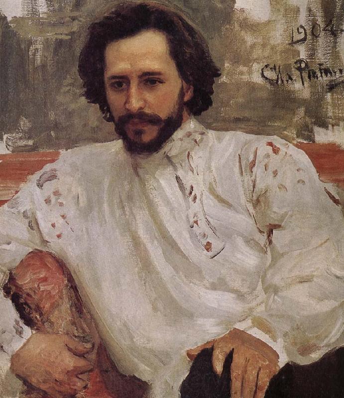 Ilia Efimovich Repin Andre Yefu portrait Spain oil painting art